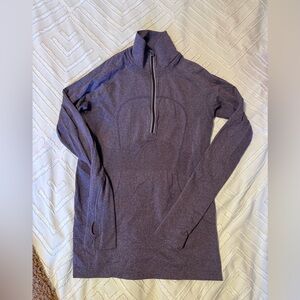Lululemon 1/4 zip swiftly size 10 purple